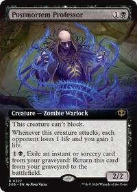 Postmortem Professor (Extended Art) (327) [Secrets of Strixhaven]