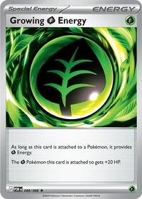 Growing Grass Energy - 086/088 (Non-Holo) (086/088) [Deck Exclusives]
