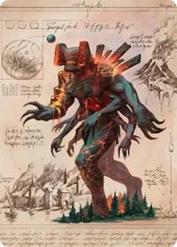 Magmablood Archaic Art Card (31) [Art Series: Secrets of Strixhaven]