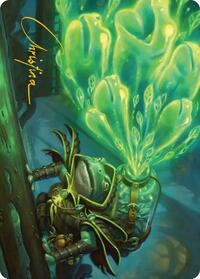 Burrog Barrage Art Card (Gold-Stamped Signature) (15) [Art Series: Secrets of Strixhaven]