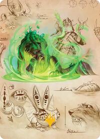 Germination Practicum Art Card (Gold-Stamped Planeswalker Symbol) (32) [Art Series: Secrets of Strixhaven]