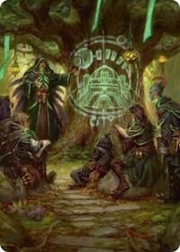 Sylvan Library Art Card (42) [Art Series: Secrets of Strixhaven]