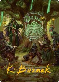 Sylvan Library Art Card (Gold-Stamped Signature) (42) [Art Series: Secrets of Strixhaven]
