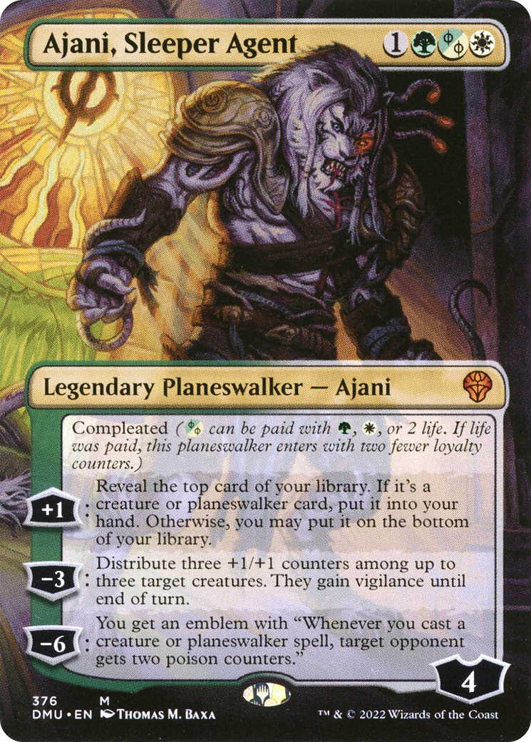 Ajani, Sleeper Agent (376) (DMU-376) - Dominaria United (Borderless)