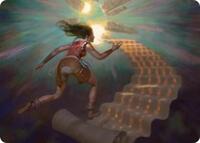 Pursue the Past Art Card (22) [Art Series: Secrets of Strixhaven]