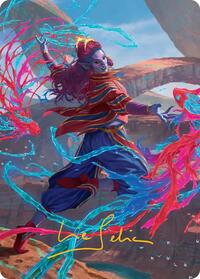 Rootha, Mastering the Moment Art Card (Gold-Stamped Signature) (34) [Art Series: Secrets of Strixhaven]