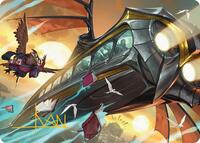 Strixhaven Skycoach Art Card (Gold-Stamped Signature) (26) [Art Series: Secrets of Strixhaven]