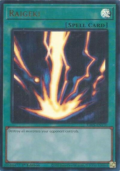 Raigeki (Ultra Rare) (RA05-EN110) [Rarity Collection 5]