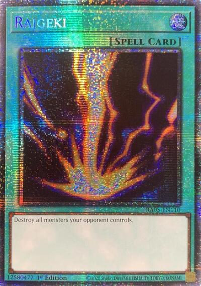 Raigeki (Starlight Rare) (RA05-EN110) [Rarity Collection 5]