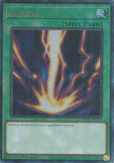 Raigeki (Ultimate Rare) (RA05-EN110) [Rarity Collection 5]