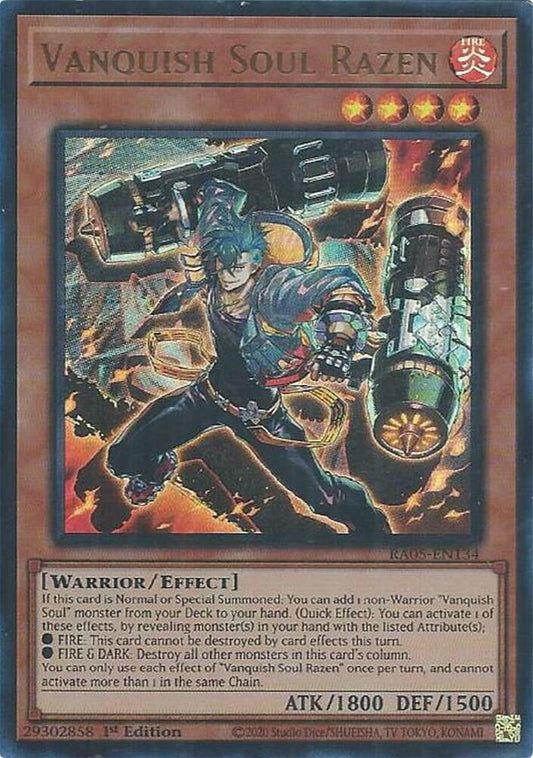 Vanquish Soul Razen (Ultra Rare) (RA05-EN134) [Rarity Collection 5]
