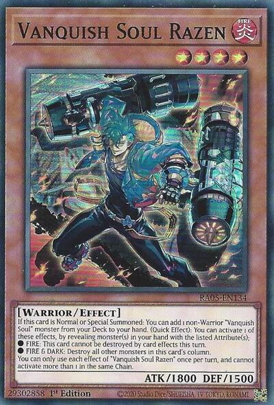 Vanquish Soul Razen (RA05-EN134) [Rarity Collection 5]