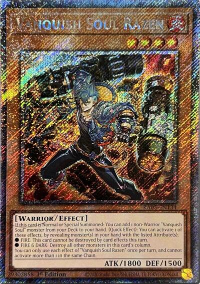 Vanquish Soul Razen (Platinum Secret Rare) (RA05-EN134) [Rarity Collection 5]