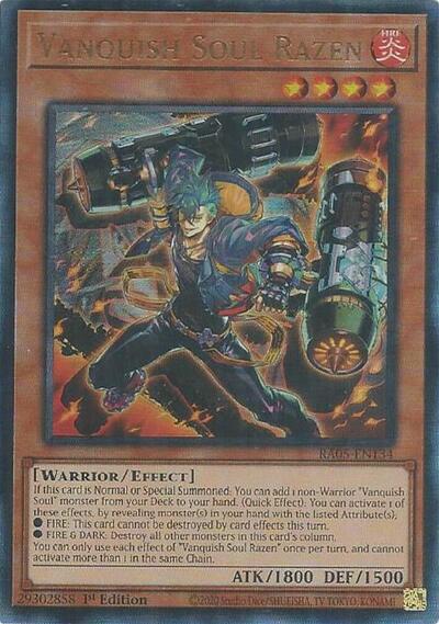 Vanquish Soul Razen (Ultimate Rare) (RA05-EN134) [Rarity Collection 5]