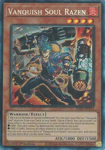 Vanquish Soul Razen (Collector's Rare) (RA05-EN134) [Rarity Collection 5]