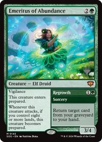 Emeritus of Abundance (145) [Promo Pack: Secrets of Strixhaven]