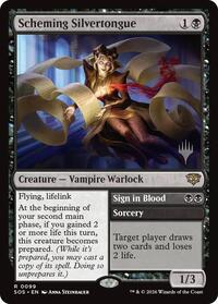 Scheming Silvertongue (99) [Promo Pack: Secrets of Strixhaven]