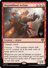Magmablood Archaic (123) [Promo Pack: Secrets of Strixhaven]