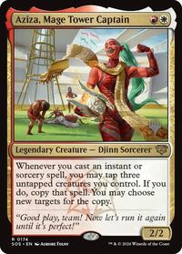 Aziza, Mage Tower Captain (174) [Promo Pack: Secrets of Strixhaven]
