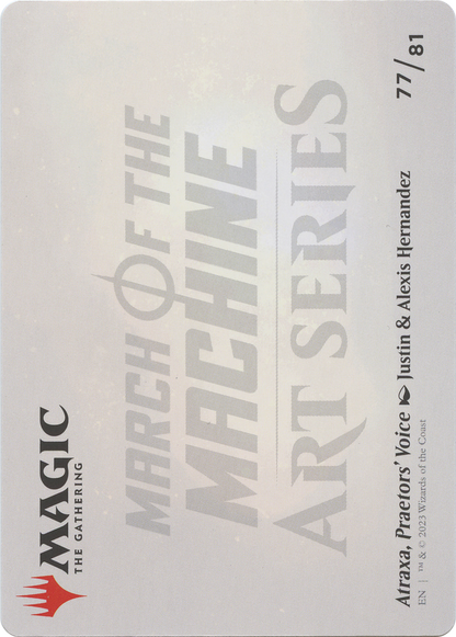 Atraxa, Praetors' Voice // Atraxa, Praetors' Voice (AMOM-077) - March of the Machine Art Series (Borderless)