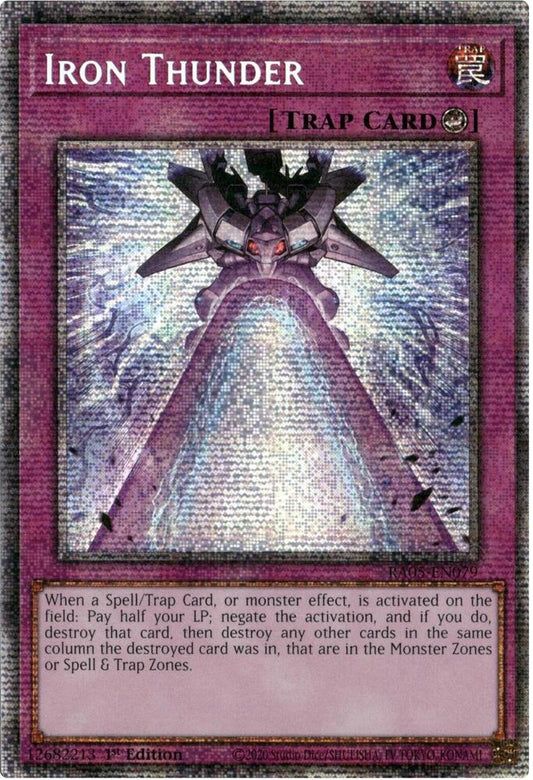 Iron Thunder (Starlight Rare) (RA05-EN079) [Rarity Collection 5]