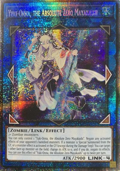 Yuki-Onna, the Absolute Zero Mayakashi (Starlight Rare) (RA05-EN057) [Rarity Collection 5]