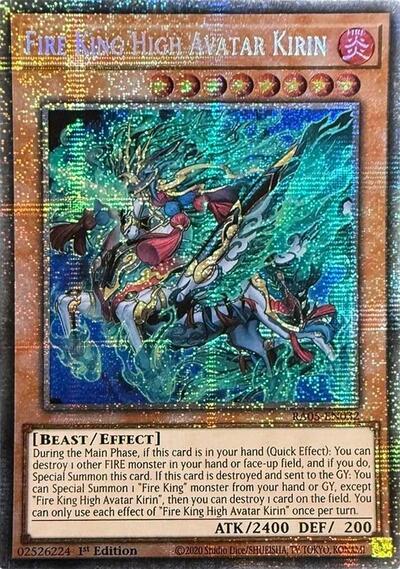Fire King High Avatar Kirin (Starlight Rare) (RA05-EN032) [Rarity Collection 5]
