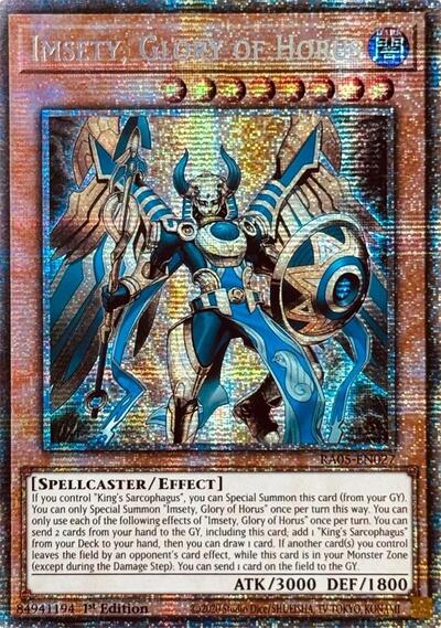 Imsety, Glory of Horus (Starlight Rare) (RA05-EN027) [Rarity Collection 5]