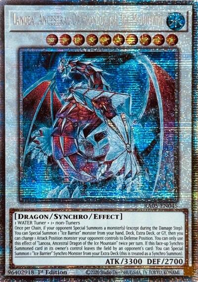 Lancea, Ancestral Dragon of the Ice Mountain (Starlight Rare) (RA05-EN045) [Rarity Collection 5]