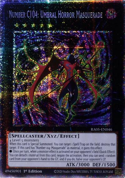Number C104: Umbral Horror Masquerade (Starlight Rare) (RA05-EN046) [Rarity Collection 5]