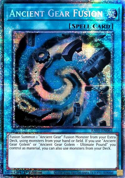 Ancient Gear Fusion (Starlight Rare) (RA05-EN063) [Rarity Collection 5]