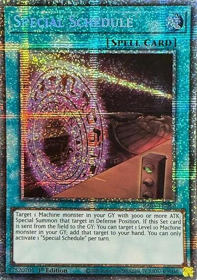 Special Schedule (Starlight Rare) (RA05-EN060) [Rarity Collection 5]