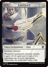 Contract // Copy Double-Sided Token (3 // 1) [Commander: Secrets of Strixhaven]