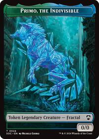 Primo, The Indivisible // Treasure Double-Sided Token (24 // 12) [Commander: Secrets of Strixhaven]