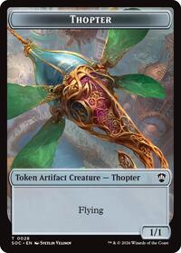 Thopter // Fractal (0004) Double-Sided Token (28 // 4) [Commander: Secrets of Strixhaven]