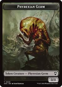 Phyrexian Germ // Thopter Double-Sided Token (9 // 28) [Commander: Secrets of Strixhaven]