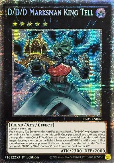 D/D/D Marksman King Tell (Starlight Rare) (RA05-EN047) [Rarity Collection 5]