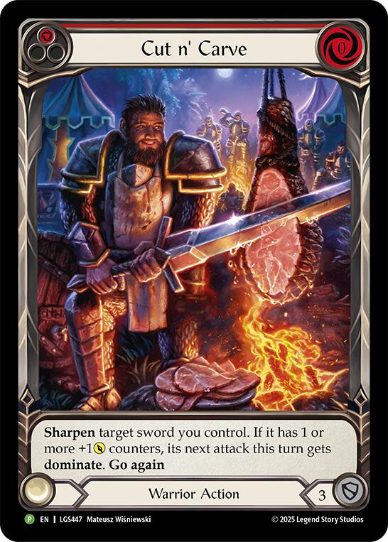 Cut N Carve (Red) (Extended Art) (LGS447) [Flesh and Blood: Promo Cards]