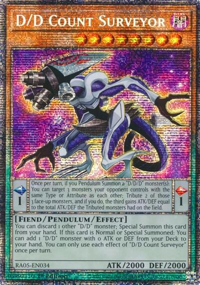 D/D Count Surveyor (Starlight Rare) (RA05-EN034) [Rarity Collection 5]