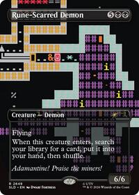 Rune-Scarred Demon (2649) [Secret Lair Drop Series]