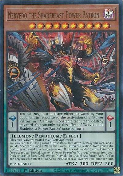 Nervedo the Shadebeast Power Patron (BLZD-EN011) [Blazing Dominion]