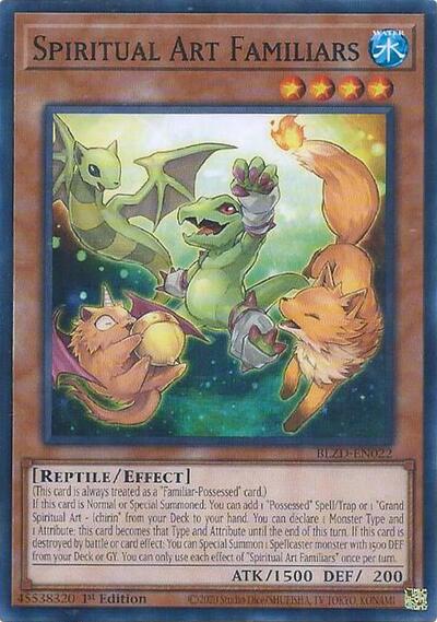 Spiritual Art Familiars (BLZD-EN022) [Blazing Dominion]