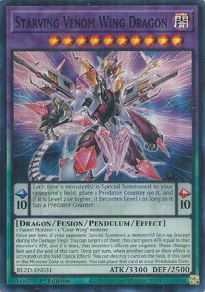 Starving Venom Wing Dragon (BLZD-EN031) [Blazing Dominion]