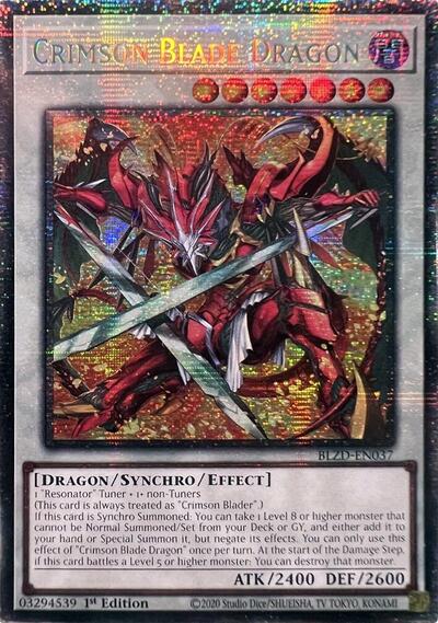 Crimson Blade Dragon (Starlight Rare) (BLZD-EN037) [Blazing Dominion]