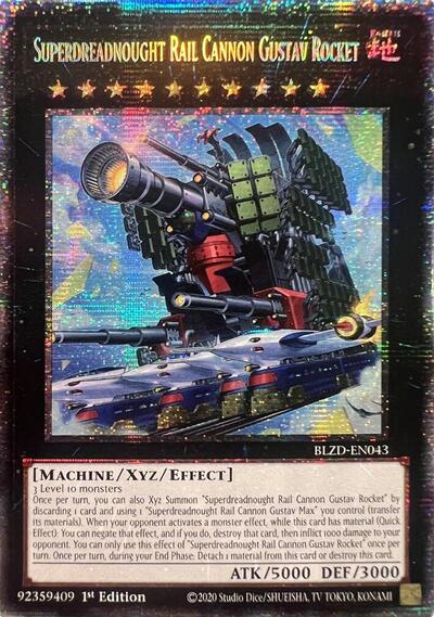 Superdreadnought Rail Cannon Gustav Rocket (Starlight Rare) (BLZD-EN043) [Blazing Dominion]