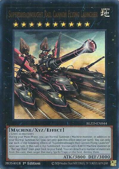 Superdreadnought Rail Cannon Flying Launcher (BLZD-EN044) [Blazing Dominion]