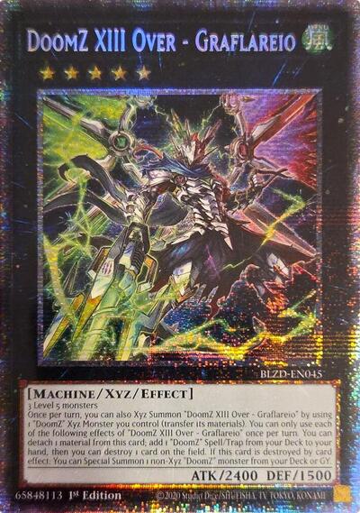 DoomZ XIII Over - Graflareio (Starlight Rare) (BLZD-EN045) [Blazing Dominion]