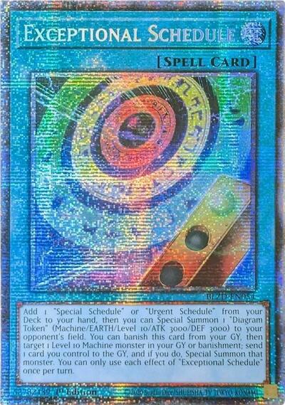 Exceptional Schedule (Starlight Rare) (BLZD-EN054) [Blazing Dominion]