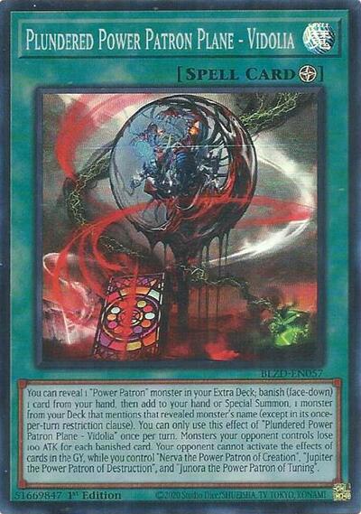 Plundered Power Patron Plane - Vidolia (BLZD-EN057) [Blazing Dominion]