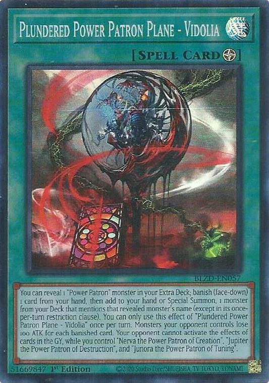 Plundered Power Patron Plane - Vidolia (BLZD-EN057) [Blazing Dominion]